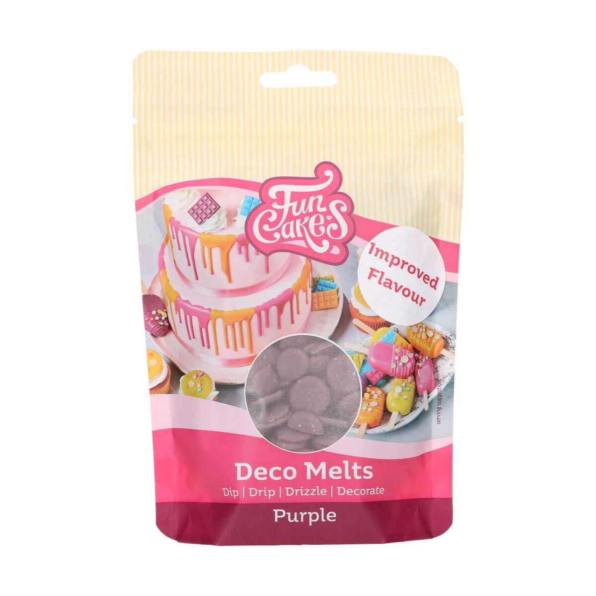 FUNCAKES DECO MELTS -PÚRPURA- 250G - Imagen 1