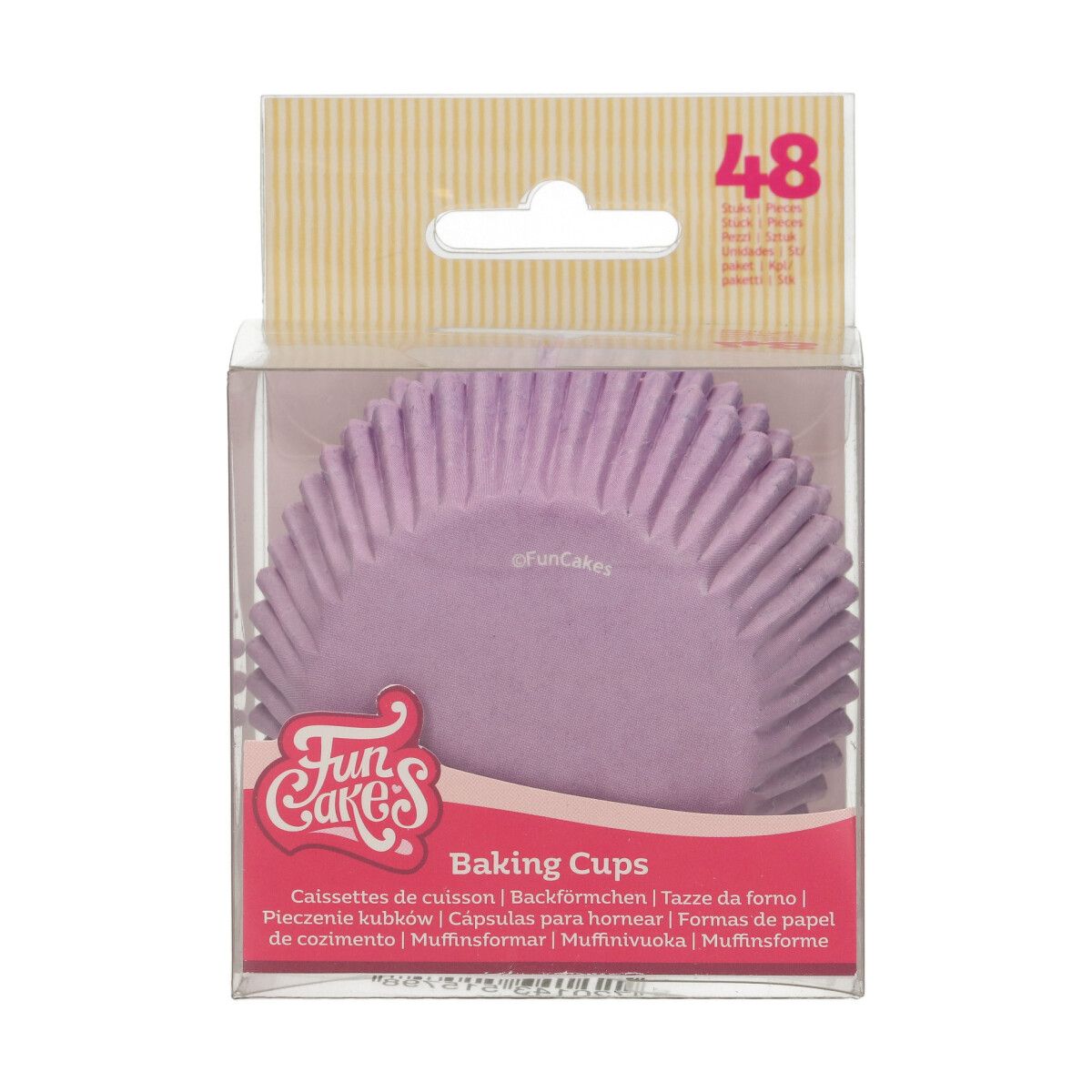 FUNCAKES CÁPSULAS PARA HORNEAR LILA 48U - Imagen 1