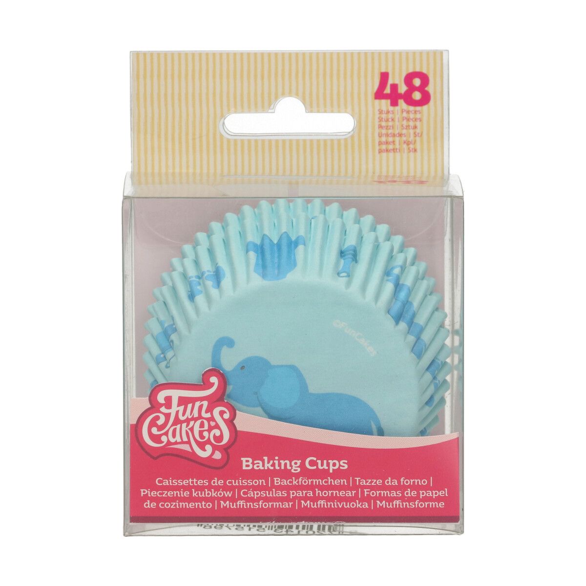 FUNCAKES CÁPSULAS PARA HORNEAR BABY AZUL 48U - Imagen 1