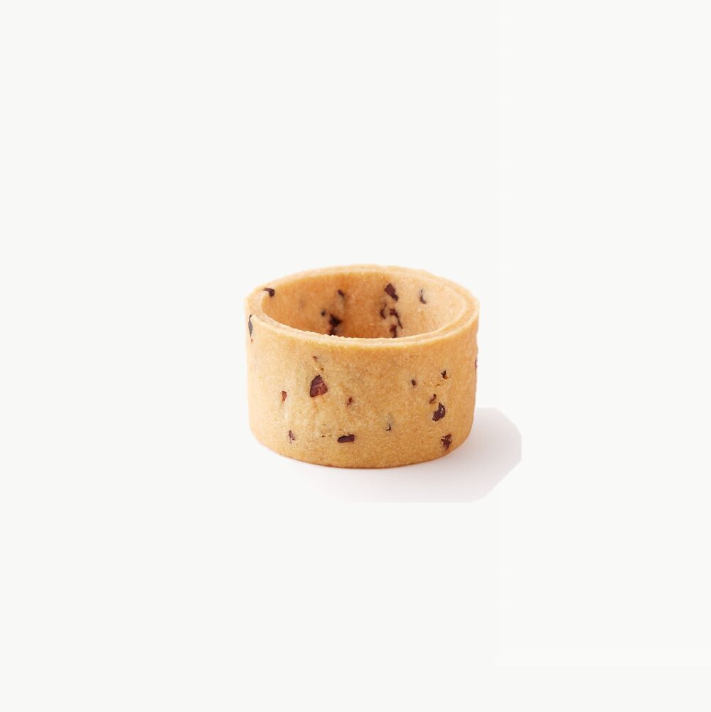 Mini Tartaleta Recta, Nibs de Cacao 38 mm DIS408 - Imagen 1
