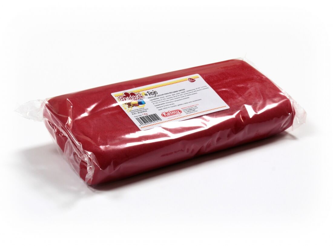 FONDANT ROJO SUGAR PASTE ROJO - 1 KG - Imagen 1