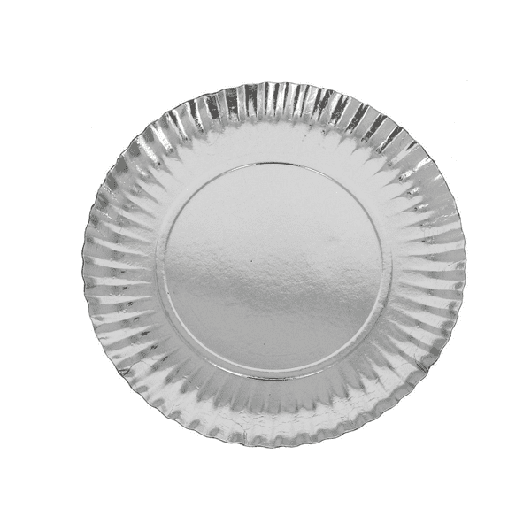 PLATO-PLATA PLATO CARTON PLATA 23 cm - 1 Unidad - Imagen 1
