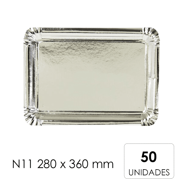 producto BANDEJAS N11 280 x 360 mm PLATA - 50 Unidades - Imagen 1